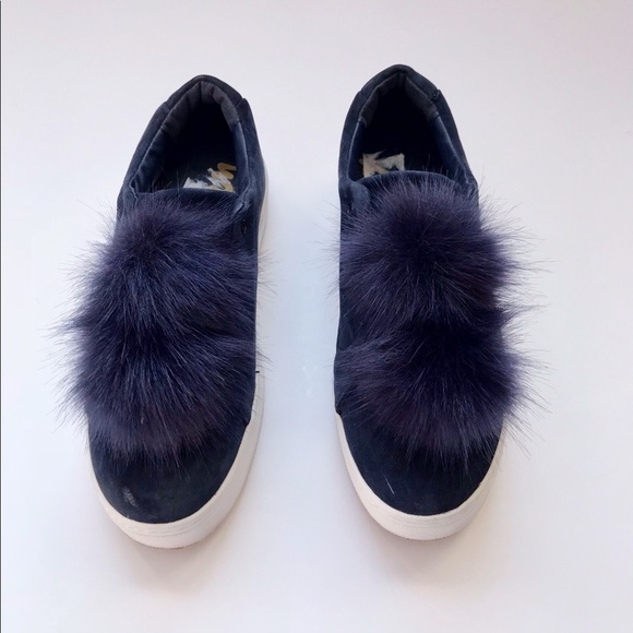 Sam Edelman Shoes - Sam Edelman  navy blue Pom Pom sneakers